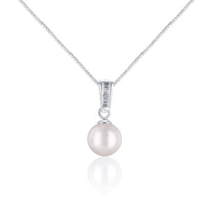JwL Luxury Pearls Elegantní náhrdelník s mořskou perlou Akoya a krystaly JL0658 (řetízek