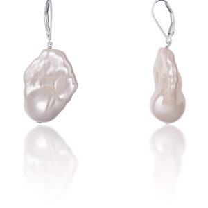 JwL Luxury Pearls Luxusní náušnice s pravou barokní perlou JL0688