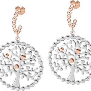 Morellato Ocelové náušnice Green Tree of Life Talismani SAQE12