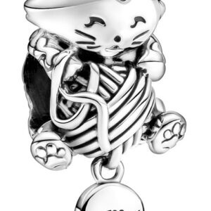 Pandora Stříbrný přívěsek Kočička s klubíčkem 799535C00