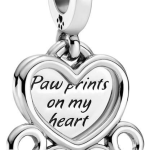Pandora Stříbrný přívěsek Srdce a otisk tlapky 799360C00