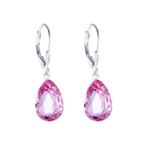 Preciosa Stříbrné náušnice s krystalem Iris 6079 69