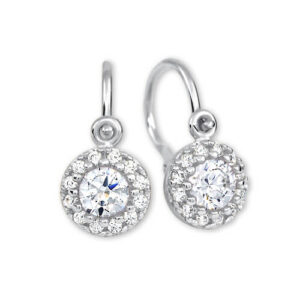 Soliter Dětské náušnice z bílého zlata s krystaly 239 001 00711 07