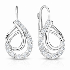 Soliter Náušnice z bílého zlata s krystaly 239 001 01065 07