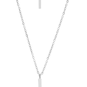 Troli Nadčasový dvojitý ocelový náhrdelník Křížek