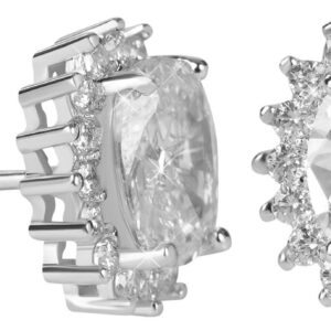 Troli Třpytivé náušnice s čirými krystaly