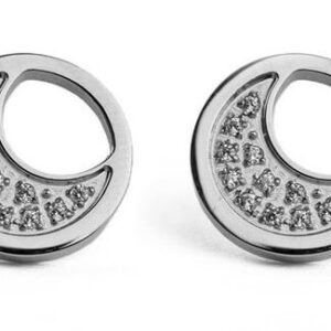 Vuch Stylové náušnice s krystaly Moon Silver