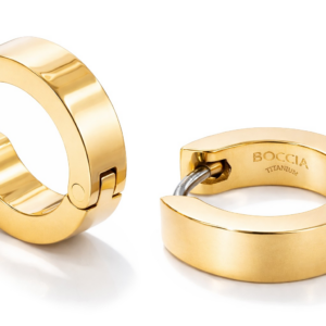 Boccia Titanium Pozlacené titanové náušnice 0510-13