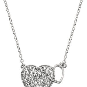 Hot Diamonds Stříbrný náhrdelník s pravým diamantem Flora DP730