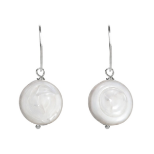JwL Luxury Pearls Stříbrné náušnice s pravou bílou perlou JL0154