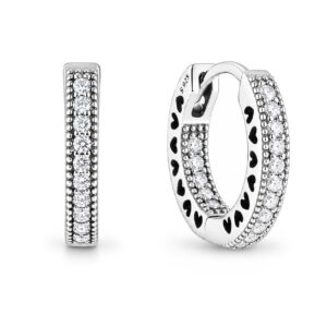 Pandora Kruhové náušnice s krystaly 296317CZ