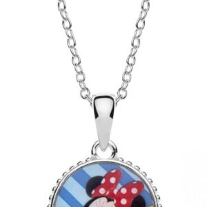 Disney Hravý stříbrný náhrdelník Minnie Mouse CS00018SL-P.CS (řetízek