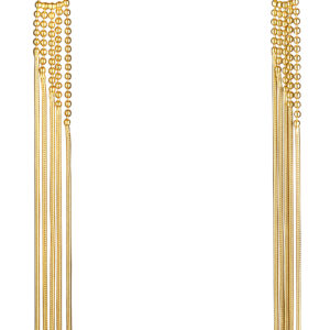 JwL Luxury Pearls Dlouhé zlacené náušnice 2v1 s pravými perlami JL0654
