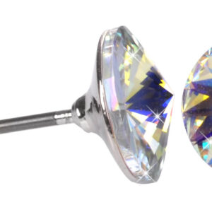 Levien Jemné peckové náušnice Rivoli Crystal AB