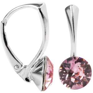 Levien Půvabné stříbrné náušnice Xirius Light Rose
