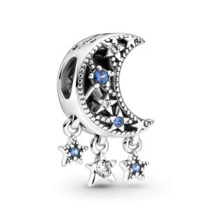Pandora Krásný stříbrný korálek Hvězdy a měsíc Moments 799643C01