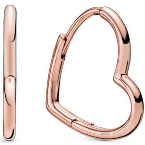 Pandora Pozlacené náušnice Srdíčka Rose 288307