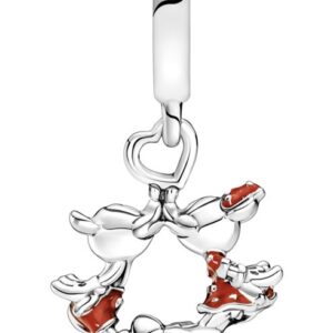 Pandora Přívěsek Polibek Mickeyho a Minnie Disney Moments 790075C01