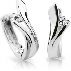 Cutie Diamonds Luxusní kruhové náušnice z bílého zlata s brilianty DZ6434-1795-80-00-X-2