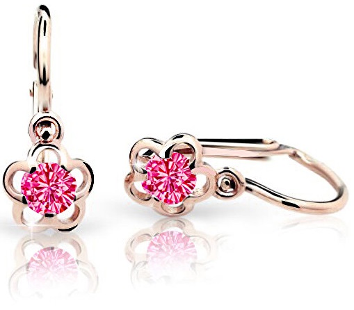 Cutie Jewellery Dětské náušnice C1945-10-X-4 fuchsiová