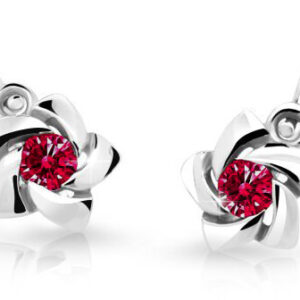 Cutie Jewellery Dětské náušnice s designem růžiček C2201-10-X-2 červená