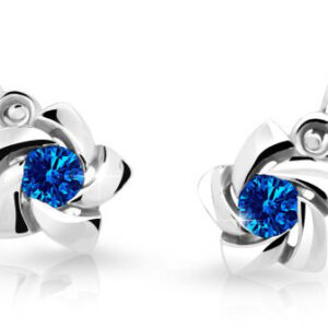 Cutie Jewellery Dětské náušnice s designem růžiček C2201-10-X-2 modrá