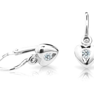 Cutie Jewellery Dětské náušnice z bílého zlata C1556-10-X-2 bílá