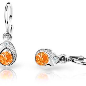 Cutie Jewellery Dětské náušnice z bílého zlata C1898-10-X-2 oranžová