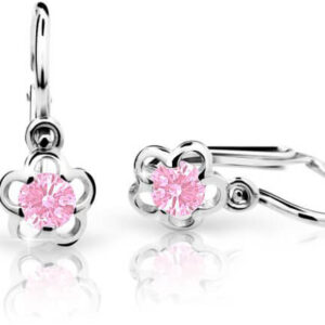 Cutie Jewellery Dětské náušnice z bílého zlata C1945-10-X-2 růžová