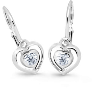 Cutie Jewellery Dětské srdíčkové náušnice C2752-10-X-2 tyrkysová