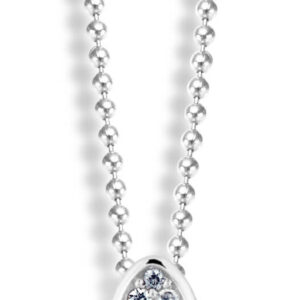 Cutie Jewellery Luxusní přívěsek z bílého zlata s pravou perlou a zirkony Z6304-3152-40-10-X-2