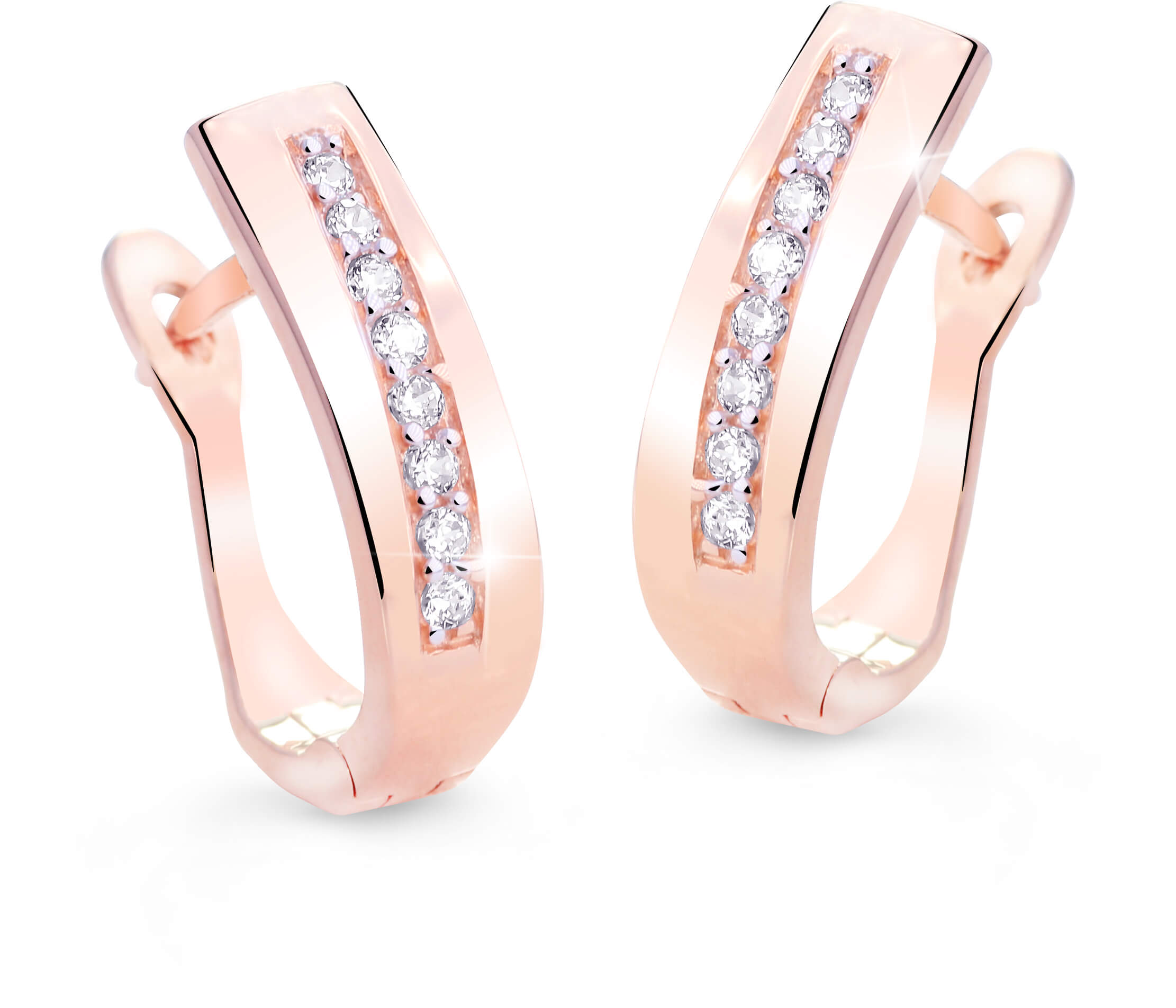 Cutie Jewellery Úchvatné náušnice s třpytivými zirkony Z8018-55-10-X-4