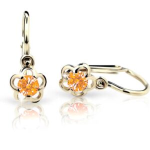 Cutie Jewellery Zlaté dětské náušnice C1945-10-X-1 oranžová