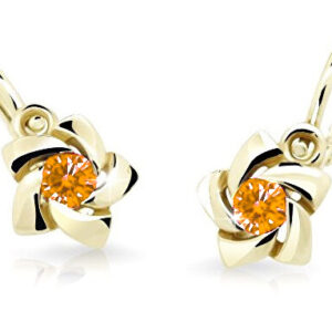 Cutie Jewellery Zlaté dětské náušnice C2201-10-X-1 oranžová