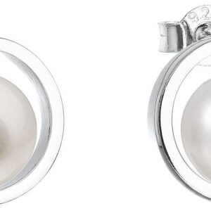 Evolution Group - Pavona Stříbrné náušnice pecky s pravými perlami Pavona 21041.1