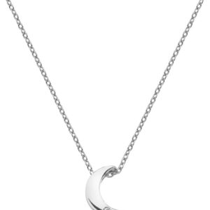 Hot Diamonds Stříbrný náhrdelník s půlměsícem Amulets DP723