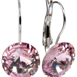 Levien Elegantní náušnice Rivoli Light Amethyst