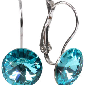 Levien Elegantní náušnice Rivoli Light Turquois