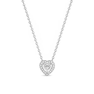 Pandora Stříbrný náhrdelník s třpytivým srdíčkem Timeless 398425C01-45