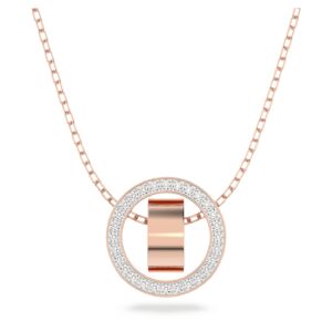 Swarovski Dlouhý bronzový náhrdelník se Swarovski krystaly Hollow 5636500