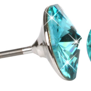 Levien Jemné peckové náušnice Rivoli Light Turquois