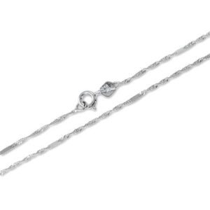 Soliter Řetízek z bílého zlata Lambáda s destičkami 42 cm 271 115 00248 07